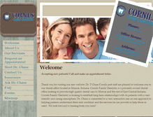 Tablet Screenshot of cornilsfamilydentistry.com